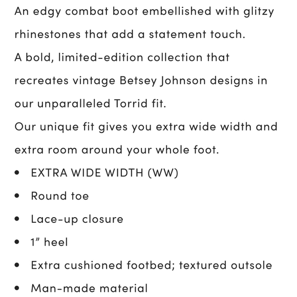 *SOLD*New 7 [Torrid x Betsey Johnson] Sparkle Boot - Picture 8 of 11